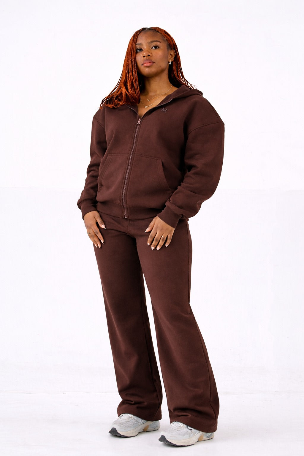 Oversized Zip Hoodie & Sweatpants Set