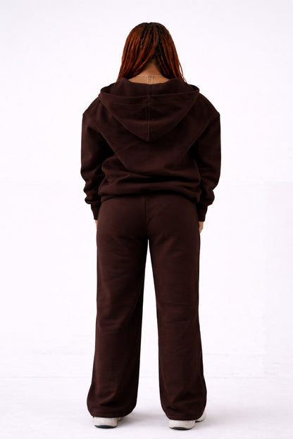 Oversized Zip Hoodie & Sweatpants Set