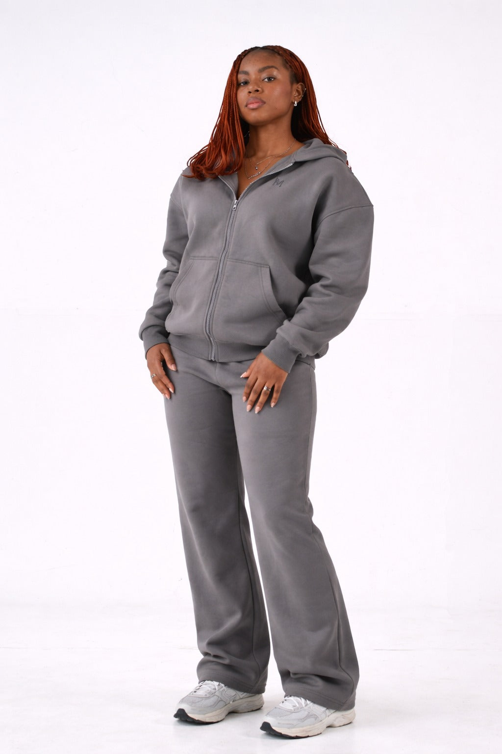 Oversized Zip Hoodie & Sweatpants Set