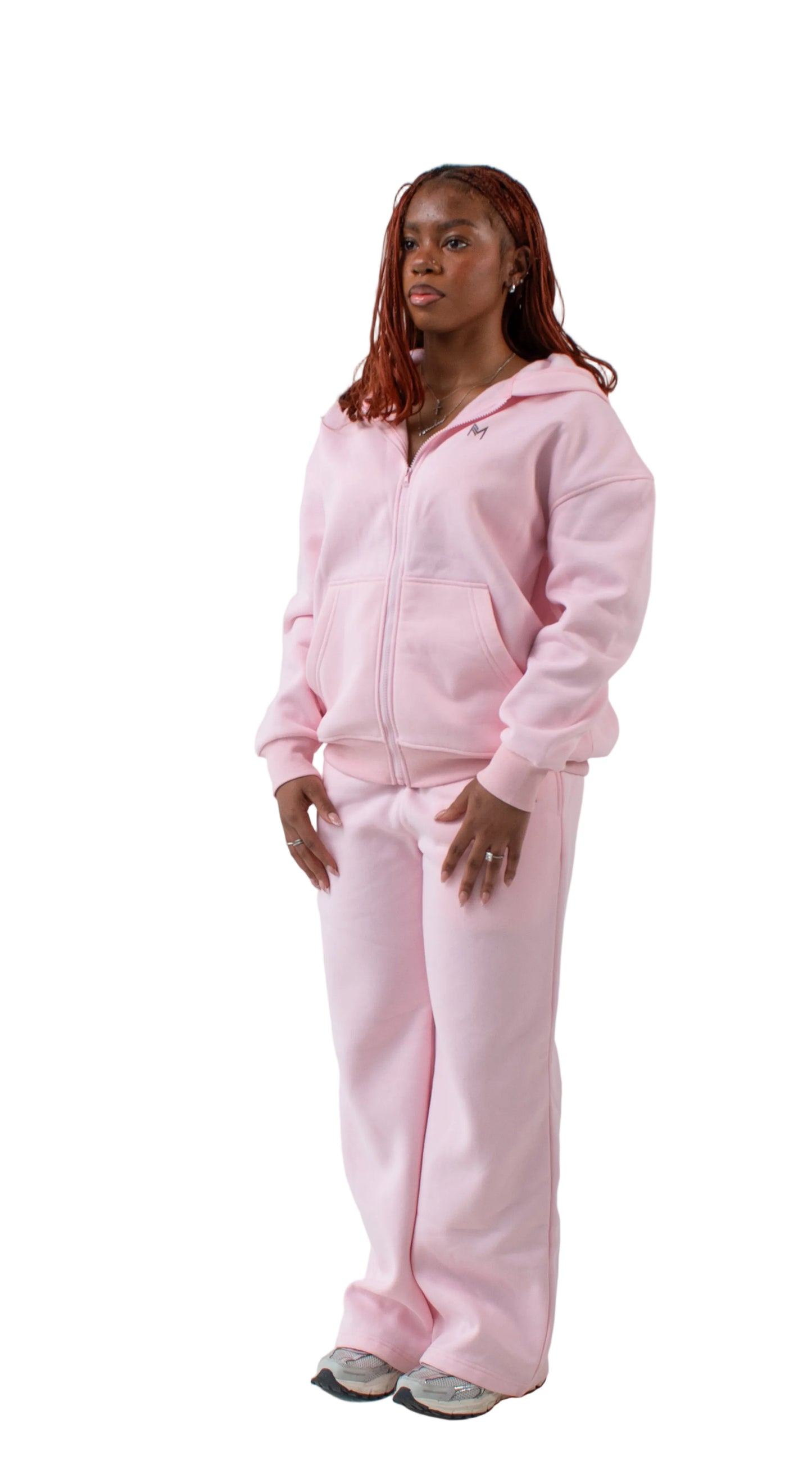 Oversized Zip Hoodie & Sweatpants Set